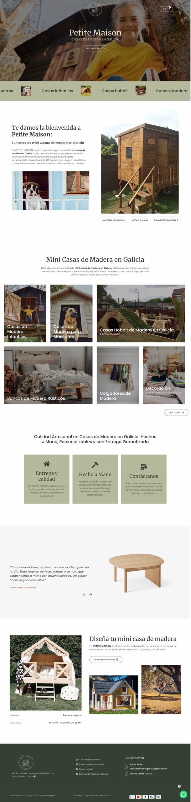 ejemplos de paginas web casas de madera