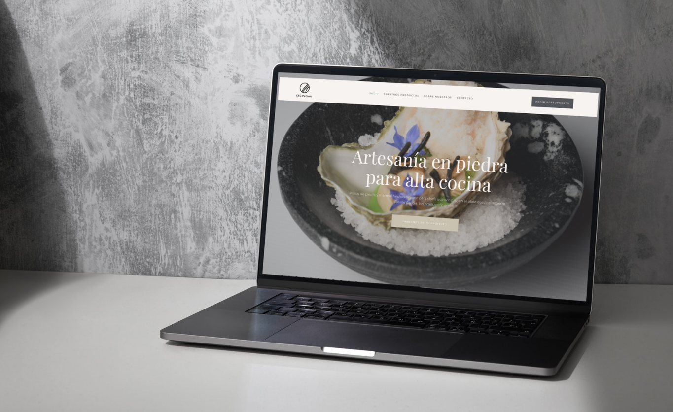 ejemplos de paginas web vajilla de piedra